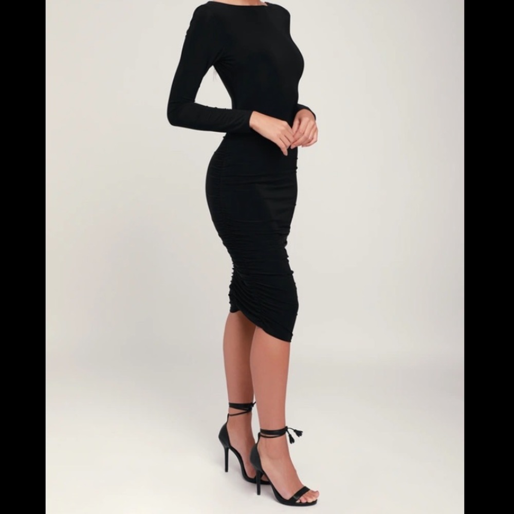 Lulus low back, black dress size small